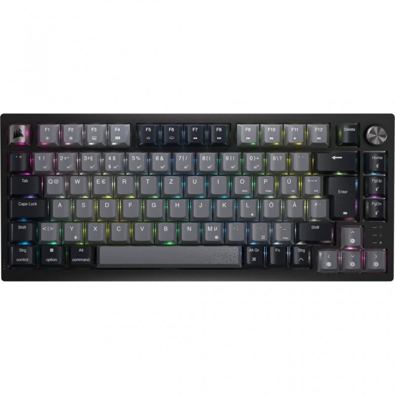 Corsair CH-91D401L-ES teclado Juego RF inalámbrica + USB QWERTY Español Negro