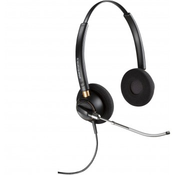 POLY Auriculares binaurales EncorePro 520V con tubo de voz y Negro 783P9AAABB