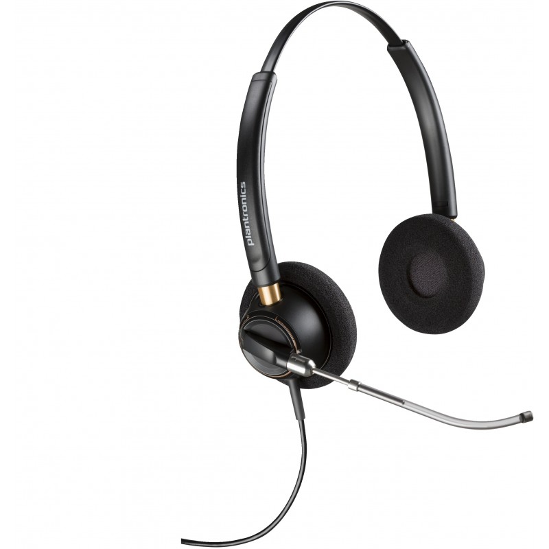 POLY Auriculares binaurales EncorePro 520V con tubo de voz y Negro 783P9AAABB