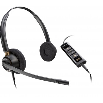 POLY Auricular estéreo EncorePro 525 con USB-A Negro 783R3AA