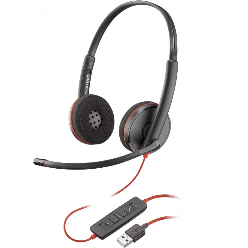 POLY Auriculares estéreo Blackwire 3220 USB-A Negro 80S02AA