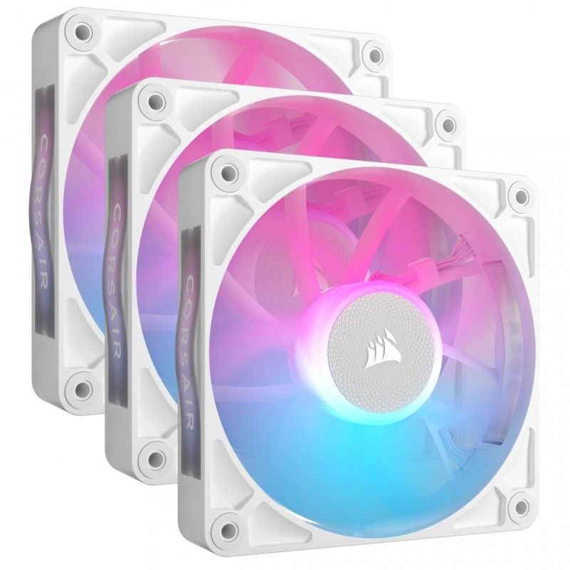 Corsair iCUE LINK RX120 RGB Carcasa del ordenador Ventilador 12 cm Blanco 3 pieza(s) CO-9051022-WW