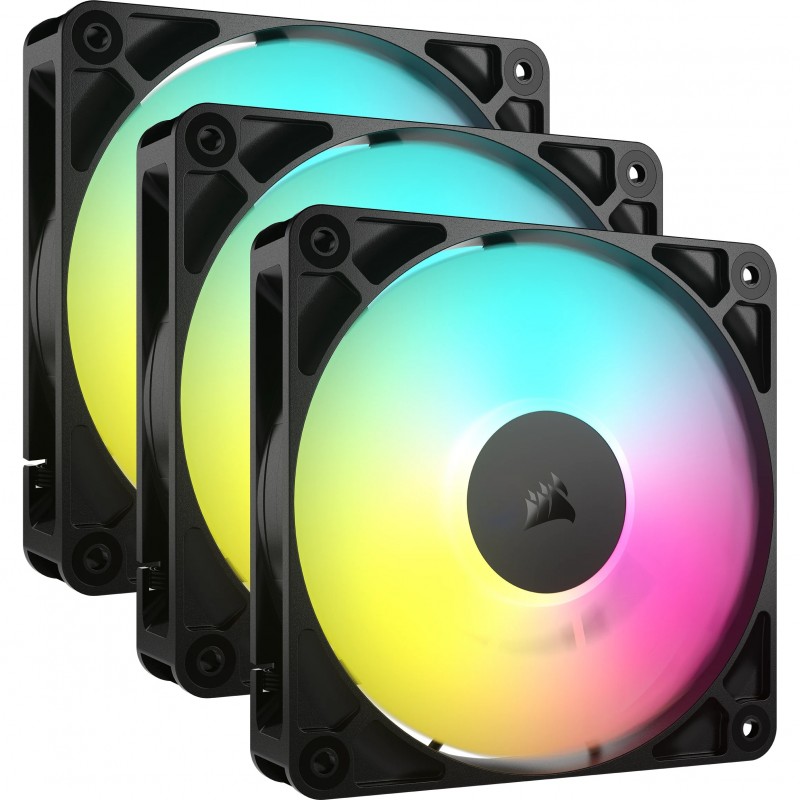 Corsair RS120 ARGB Carcasa del ordenador Ventilador 12 cm Negro 3 pieza(s) CO-9050181-WW