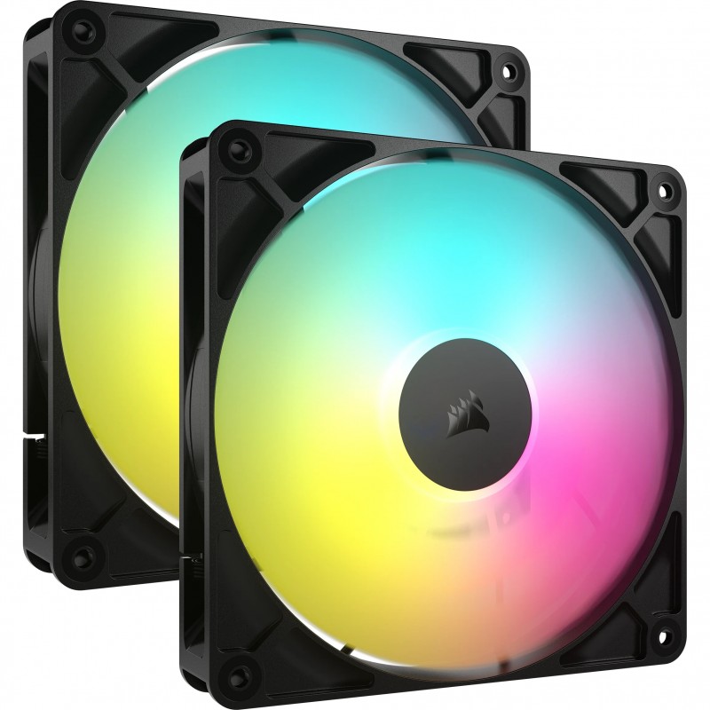 Corsair RS140 ARGB Carcasa del ordenador Ventilador 14 cm Negro 2 pieza(s) CO-9050183-WW