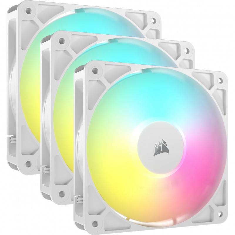 Corsair RS120 ARGB Carcasa del ordenador Ventilador 12 cm Blanco 3 pieza(s) CO-9050185-WW