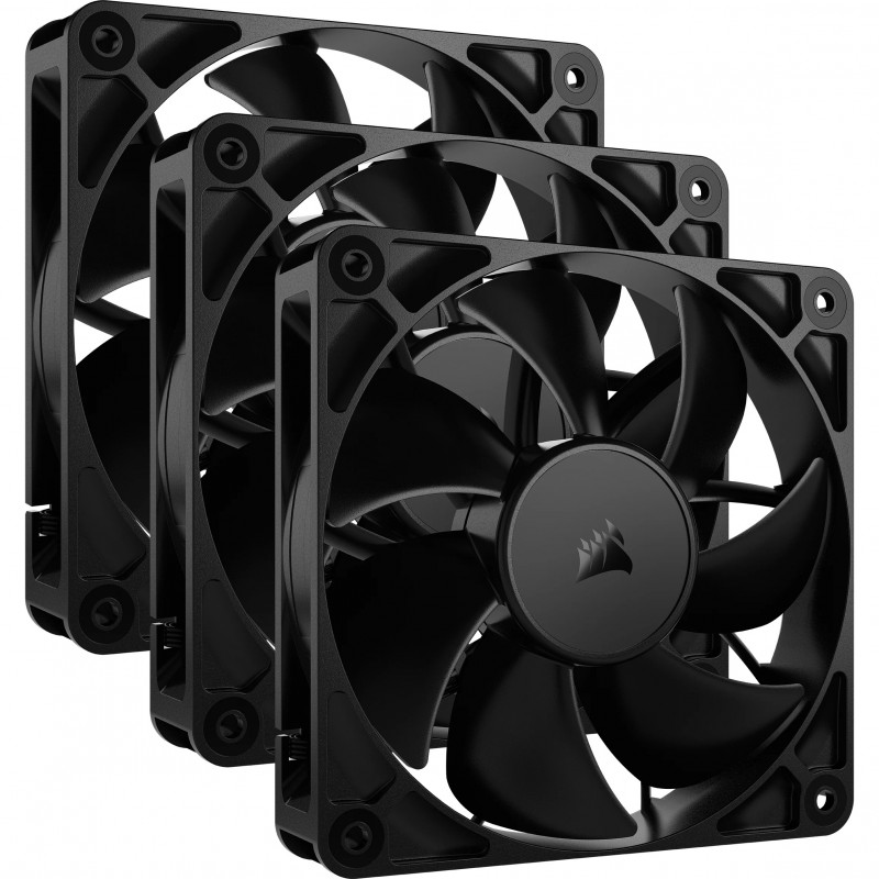 Corsair RS120 Carcasa del ordenador Ventilador 12 cm Negro 3 pieza(s) CO-9050189-WW