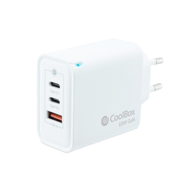 CoolBox Cargador USB 65W con tecnología GaN COO-CUP-65CCA