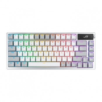 ASUS ROG Azoth teclado Juego RF Wireless + Bluetooth QWERTY Blanco 90MP031A-BKSA10