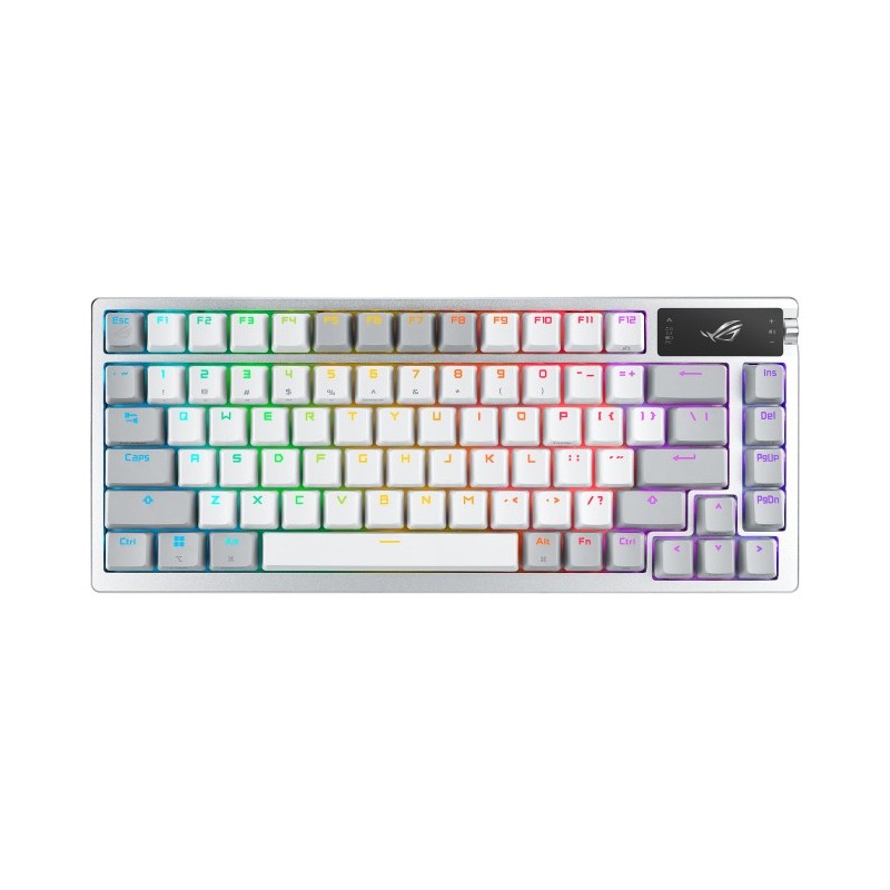 ASUS ROG Azoth teclado Juego RF Wireless + Bluetooth QWERTY Blanco 90MP031A-BKSA10