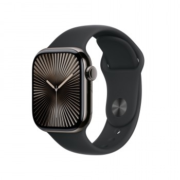 Apple Watch Series 10  42MM Titanio Gris con correa color Negro - 4G MWXG3QL A