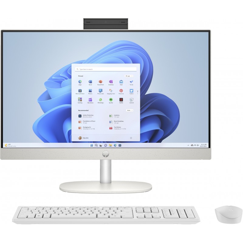 HP 24-cr0042ns Blanco - 23.8" - Intel Core i3 i3-1315U - 8GB - 512 -Windows 11 Home 9Z1X2EA