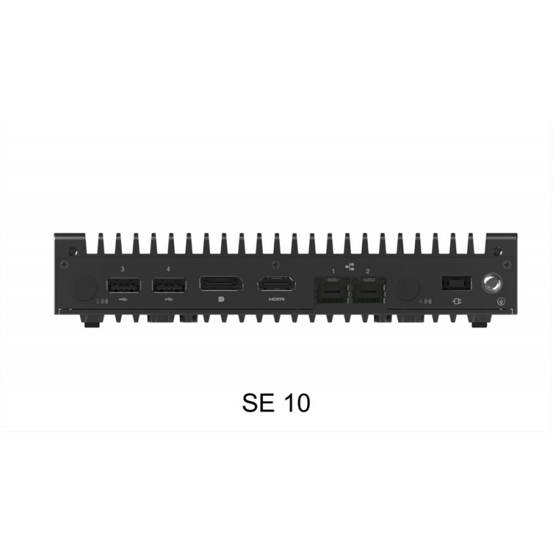Lenovo ThinkEdge SE10 - X6214RE - 4GB - 256GB SSD - Mini PC - Negro - Windows 10 IoT Enterprise 12NH0000SP