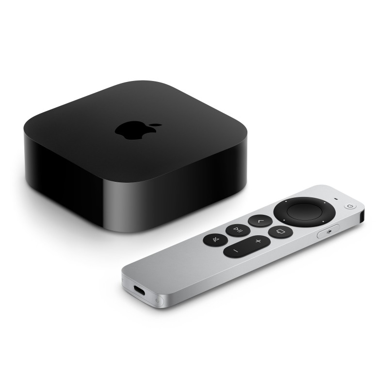 Apple TV 4K Negro, Plata 128GB Wifi Ethernet MN893HY A