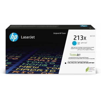 HP Cartucho de tóner Original LaserJet 213X de alto rendimie Original Cian W2131X