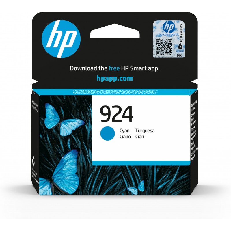 HP Cartucho de Tinta Original 924 cian   4K0U3NE301