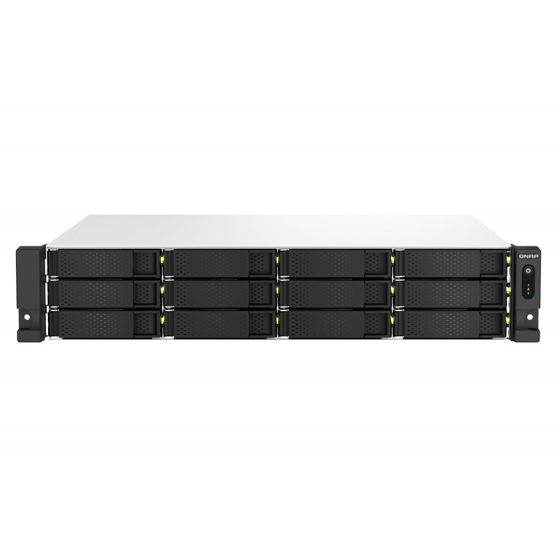 QNAP TS-1264U-RP Aluminio, Negro TS-1264U-RP-8G