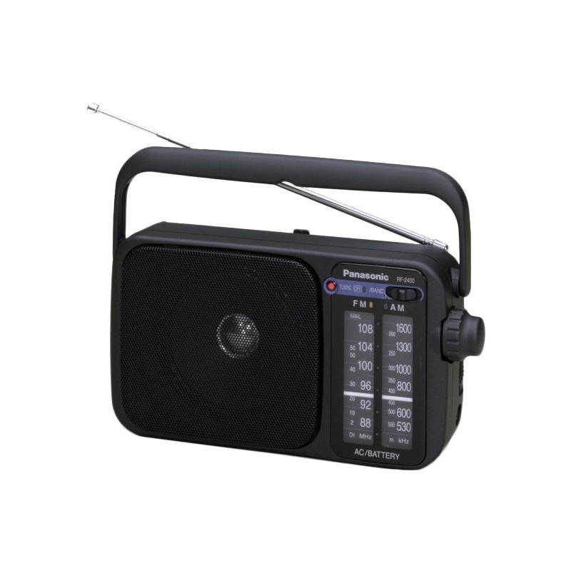 Panasonic RF-2400D Portátil Analógica Negro RF-2400DEG-K