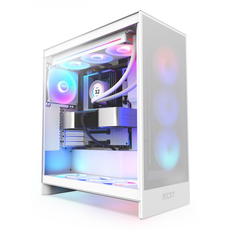 NZXT H7 Flow RGB Midi Tower Blanco CM-H72FW-R1