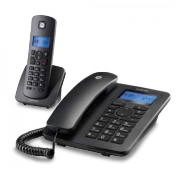 Motorola C4201 Teléfono DECT analógico Identificador de llamadas Negro E10E09K19B1GSG03