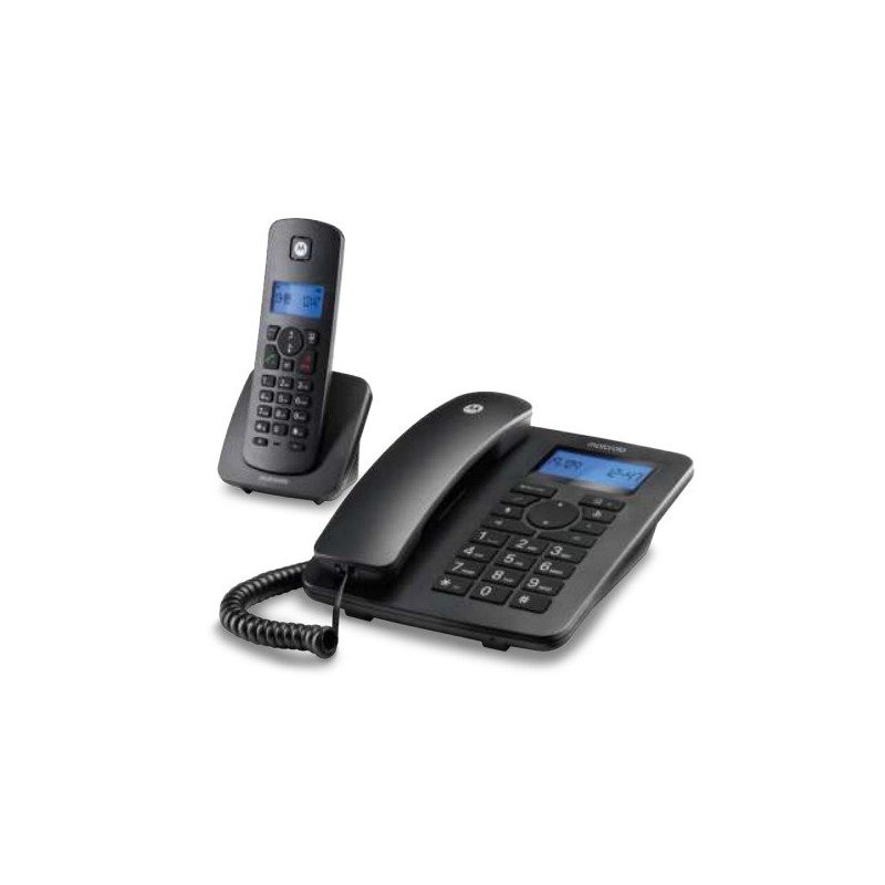 Motorola C4201 Teléfono DECT analógico Identificador de llamadas Negro E10E09K19B1GSG03