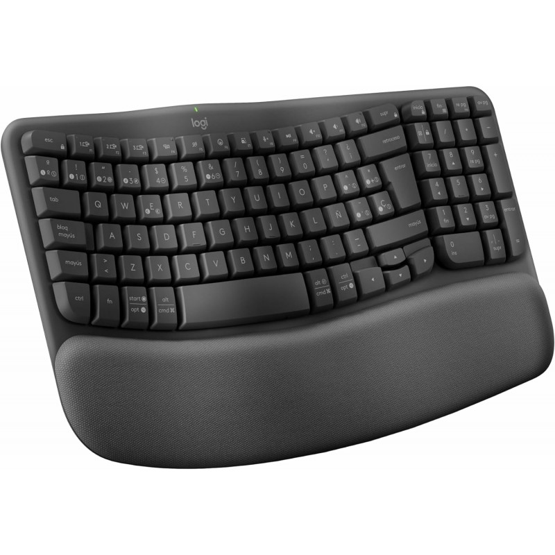 Logitech Wave Keys - QWERTY Español, Grafito 920-012296