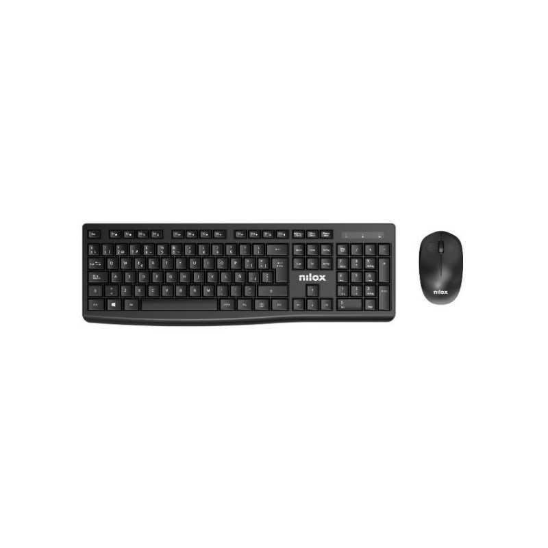 Nilox NXKMWE012 teclado Ratón incluido Oficina RF inalámbrico Español Negro
