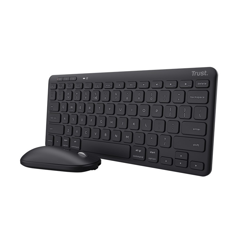 Trust Lyra teclado Ratón incluido Hogar Bluetooth QWERTY Español Negro TRUST25061