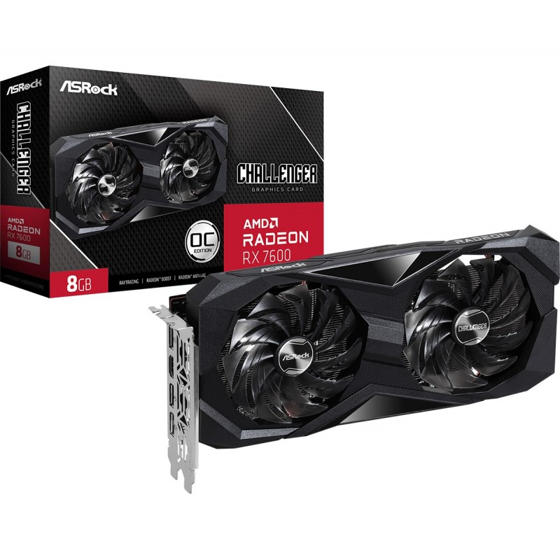 Asrock Challenger Radeon RX 7600 8 GB GDDR6 90-GA41ZZ-00UANF