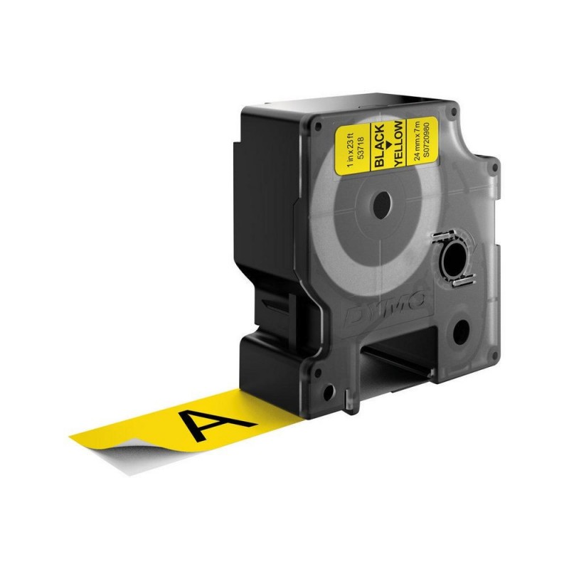 DYMO D1 - Etiquetas estándar - Negro sobre amarillo - 24mm x   S0720980
