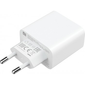 Cargador de Pared Xiaomi Mi 33W Wall Charger  1xUSB Tipo-C  1xUSB  33W BHR4996GL