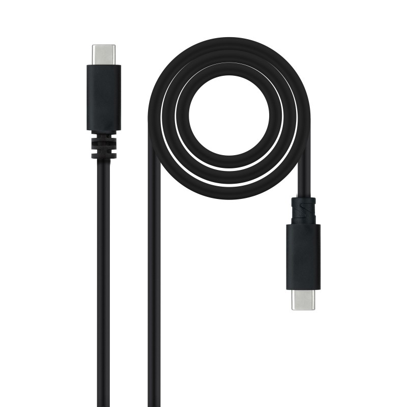 Nanocable Cable USB 2.0 3A, tipo USB-C M-USB-C M, Negro, 1.5 m 10.01.2301-L150