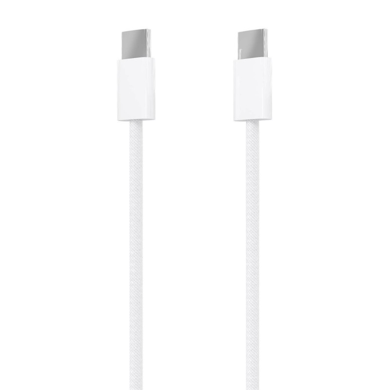 AISENS Cable USB 2.0 3A 60W Apple, tipo USB-C M-USB-C M, Blanco, 2.0m A107-0856