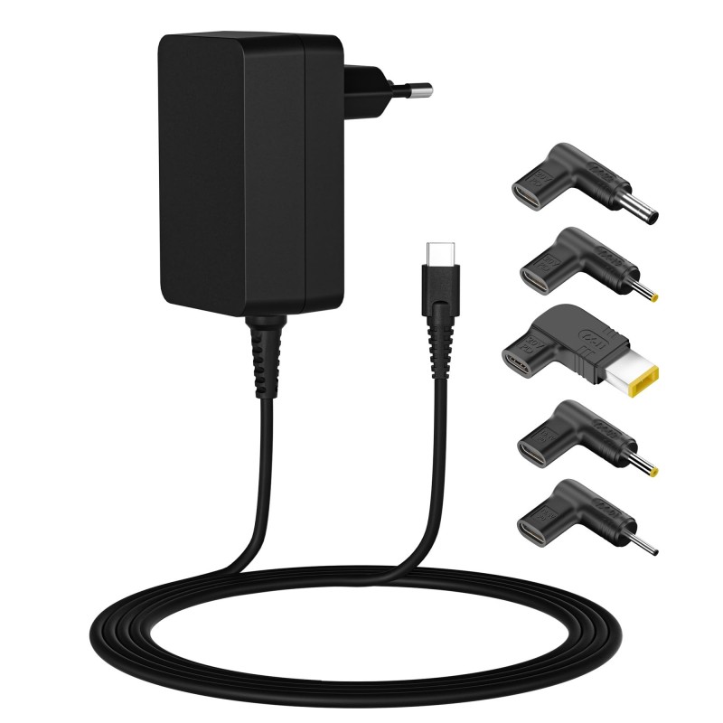 Leotec LENCSHOMETC45 cargador de dispositivo móvil Universal Negro Corriente alterna Carga rápida In