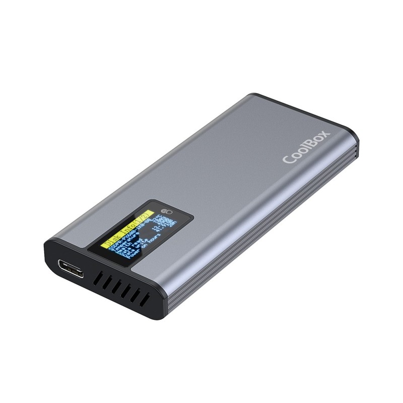 CoolBox COO-MCM-M2F caja para disco duro externo Caja externa para unidad de estado sólido (SSD) Gri