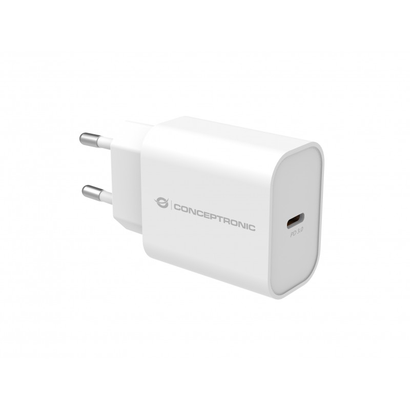 Conceptronic ALTHEA10W cargador de dispositivo móvil Universal Blanco Corriente alterna Carga rápida Interior