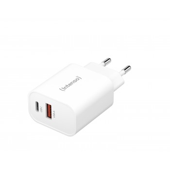 Intenso POWER ADAPTER USB-A USB-C 7803012 Universal Blanco Corriente alterna Carga rápida Interior