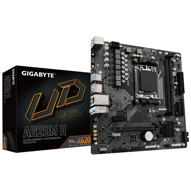 GIGABYTE A620M H - Socket AM5 - micro ATX - AMD A620 A620M H G10
