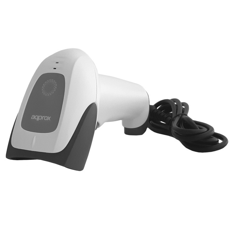 Approx APPLS22WH lector de código de barras Lector de códigos de barras portátil 1D 2D Blanco