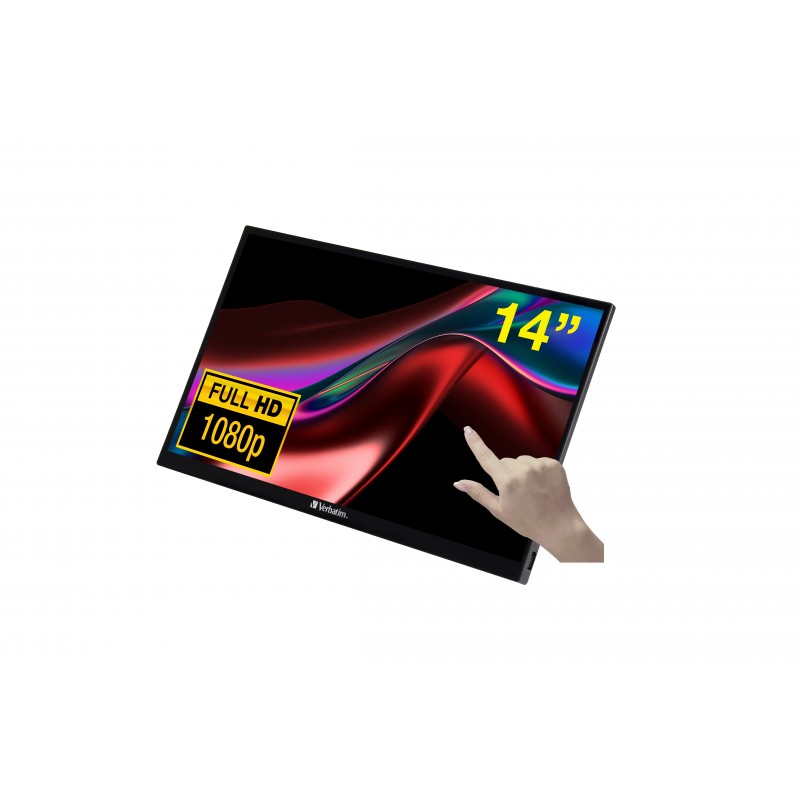Verbatim 49591 - 14" Full HD - LCD - Negro 