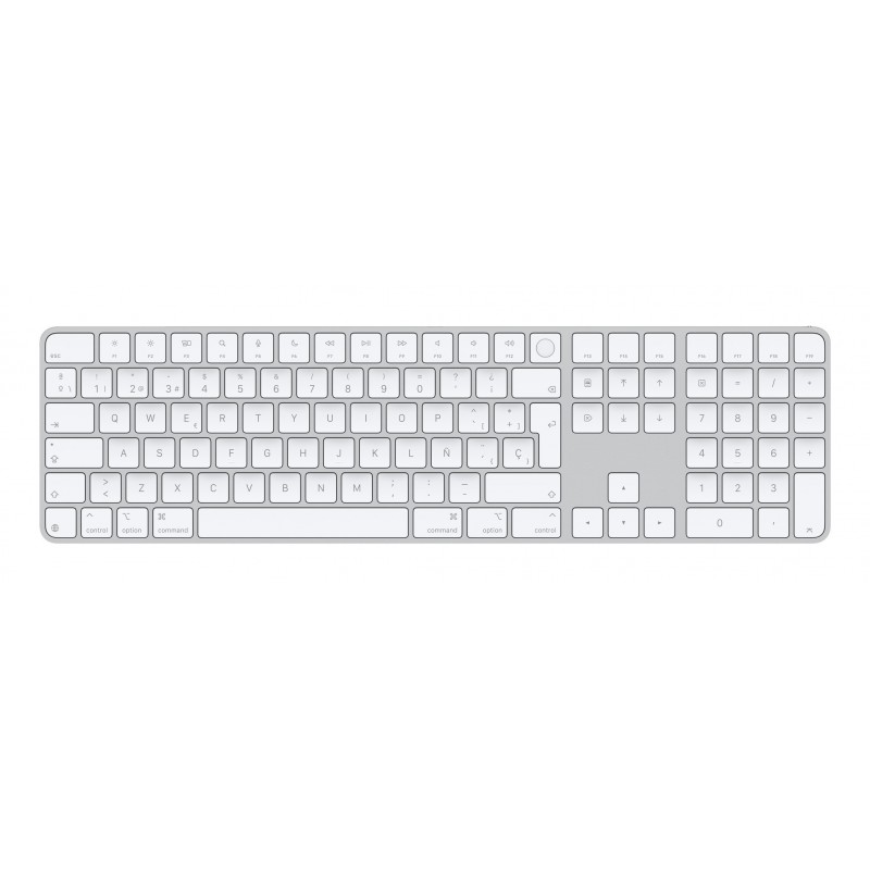 Apple Magic teclado Universal USB + Bluetooth QWERTY Español Blanco MXK73Y A