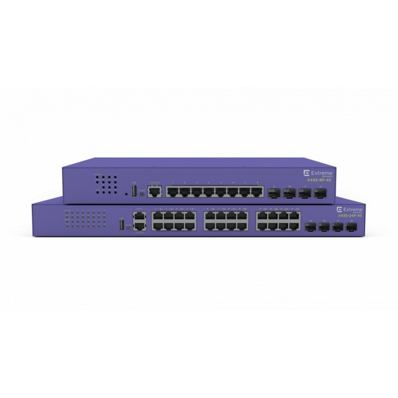 Extreme networks ExtremeSwitching X435 Gestionado Gigabit Ethernet (10 100 1000) Energía sobre Ether X435-8P-4S