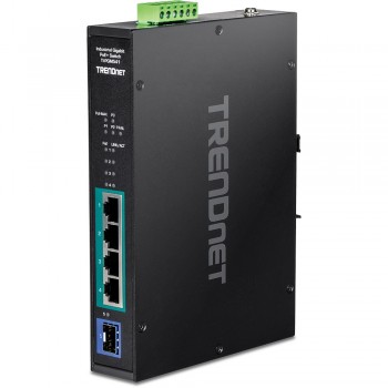 Trendnet TI-PGM541 switch Gigabit Ethernet (10 100 1000) Negro
