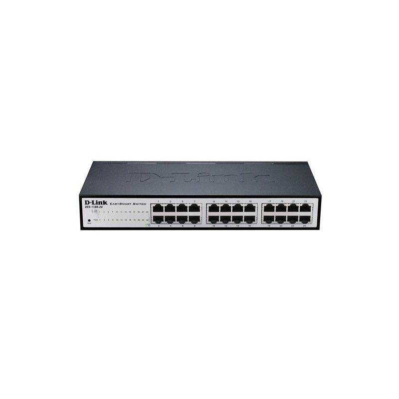 D-Link DGS-1100-24V2 Gestionado L2 Gigabit Ethernet (10 100 1000) 1U Negro, Gris DGS-1100-24V2 E