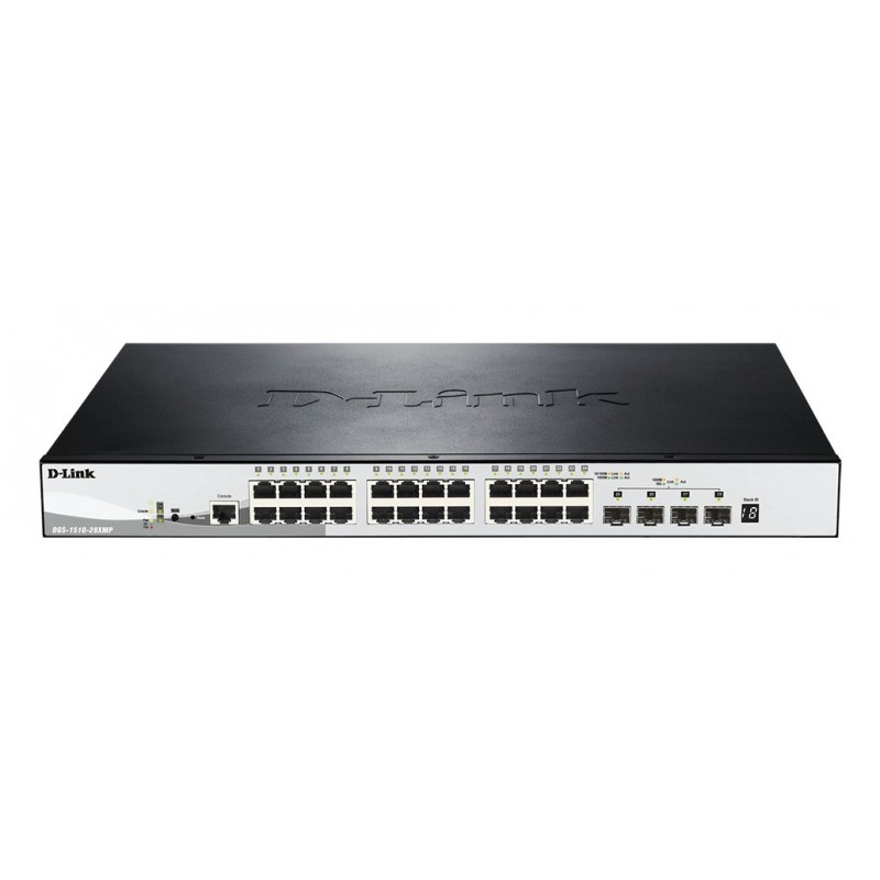 D-Link DGS-1510-28XMP Gestionado L2 L3 Gigabit Ethernet (10 100 1000) Energía sobre Ethernet (PoE) N DGS-1510-28XMP E