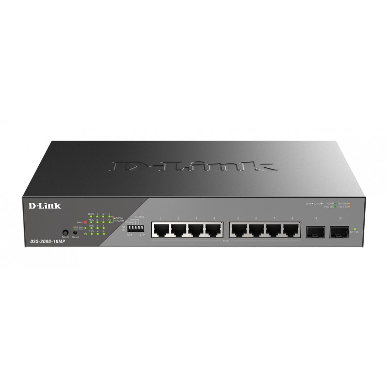 D-Link DSS-200G-10MP E switch Gestionado L2 Gigabit Ethernet (10 100 1000) Energía sobre Ethernet (P