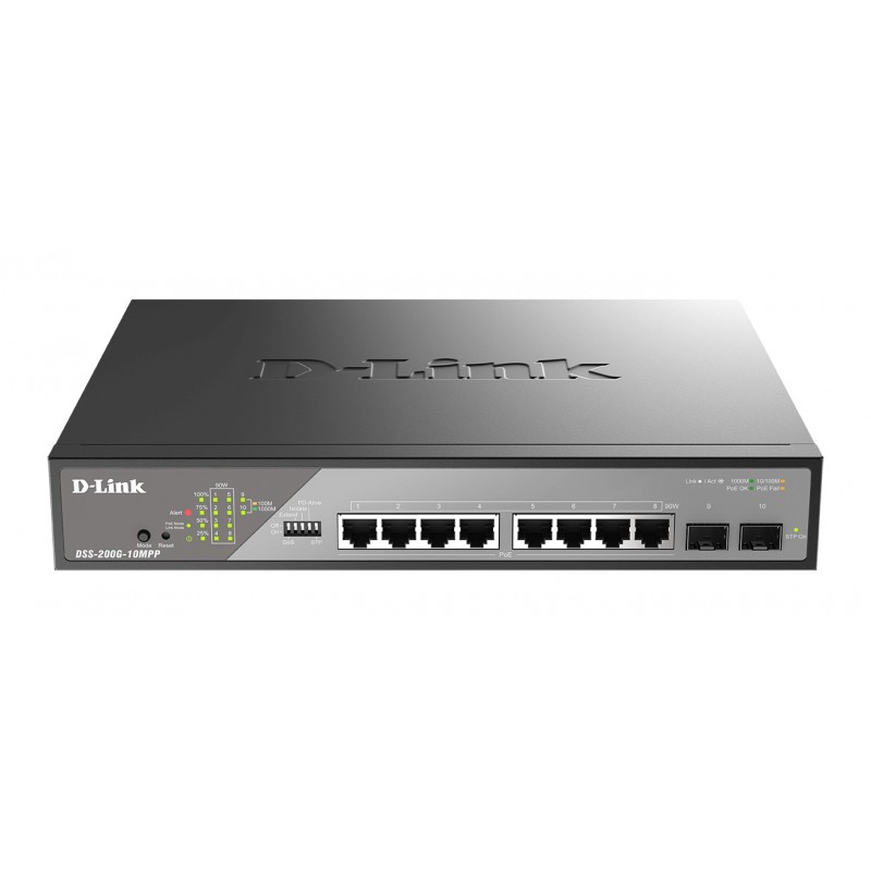 D-Link DSS-200G-10MPP E switch Gestionado L2 Gigabit Ethernet (10 100 1000) Energía sobre Ethernet (