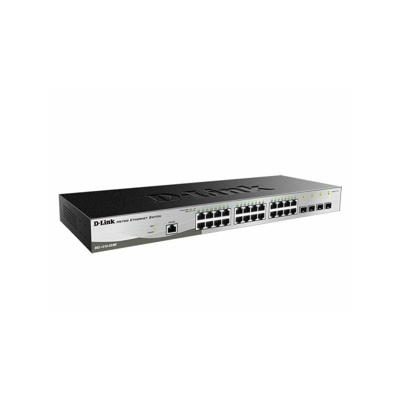 D-Link DGS-1210-28 ME E switch Gestionado L2+ Gigabit Ethernet (10 100 1000) 1U Negro, Gris
