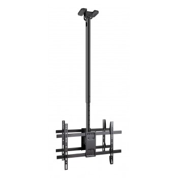 TooQ Soporte de Techo para 2 Pantallas 43"-86", Negro LPCE2286TSLI-XL-B