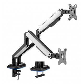 AISENS Soporte De Mesa RGB Gaming Contrapeso Giratorio E Inclinable Para Monitor TV 9kg (3 Pivotes,  DT32TSR-297