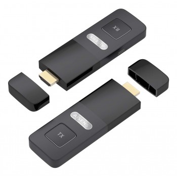 AISENS HDMI Inalambrico 1080p 30m, Negro ASWL-H2K30M001-BK